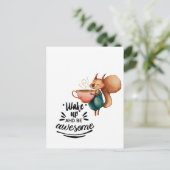 Geweldige eekhoorn opwinden briefkaart (Staand voorkant)