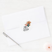 Geweldige eekhoorn opwinden ronde sticker (Envelop)