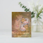 Geweldige een tweeling briefkaart (Staand voorkant)