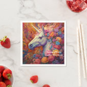 Geweldige Eenhoorn Baby shower Servet (Insitu)