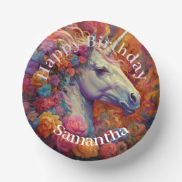 Geweldige eenhoorn Happy Birthday Papieren Kommen