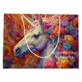 Geweldige eenhoorn verjaardag groot cadeauzakje (Achterkant)