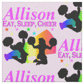 GEWELDIGE EET, SLAAP, JUICH GEPERSONALISEERDE STOF (Close Up)