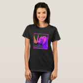 Geweldige Elephant Vapor Wave Design Cadeau T-shirt (Voorkant volledig)