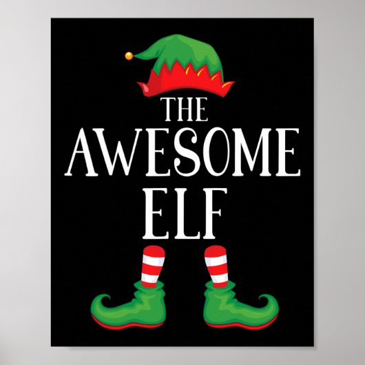 Geweldige Elf Matching Group Xmas Funny Family Chr Poster (Voorkant)