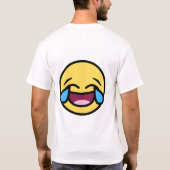geweldige emoji / het huilen lachend gezicht t-shirt (Achterkant)