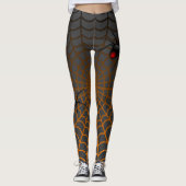 Geweldige en coole Halloween-look spin en web Leggings (Voorkant)