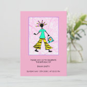 Geweldige en elegante vrouw verjaardag kaart (Staand voorkant)