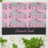 Geweldige en gelukkige Keniaanse Zenbras Theedoek (Gevouwen)