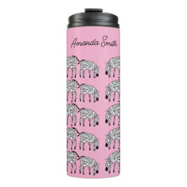 Geweldige en gelukkige Keniaanse Zenbras Thermosbeker