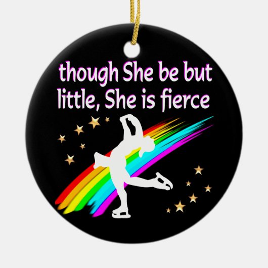 GEWELDIGE EN GETALENTEERDE KUNSTSCHAATSER KERAMISCH ORNAMENT (Voorkant)