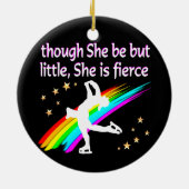 GEWELDIGE EN GETALENTEERDE KUNSTSCHAATSER KERAMISCH ORNAMENT (Achterkant)