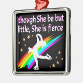 GEWELDIGE EN GETALENTEERDE KUNSTSCHAATSER METALEN ORNAMENT (Links)