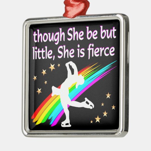 GEWELDIGE EN GETALENTEERDE KUNSTSCHAATSER METALEN ORNAMENT (Links)