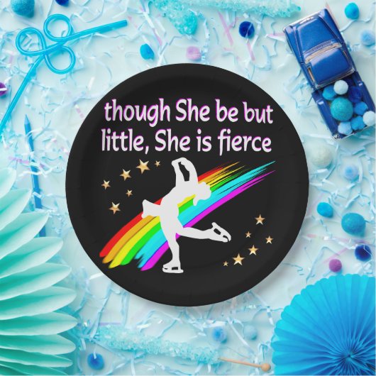 GEWELDIGE EN GETALENTEERDE KUNSTSCHAATSER PAPIEREN BORDJE (Feest)