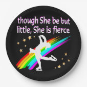 GEWELDIGE EN GETALENTEERDE KUNSTSCHAATSER PAPIEREN BORDJE (Voorkant)