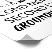 Geweldige En Grappige Gelukkige Groundhog Dag Voor Poster (Hoek)