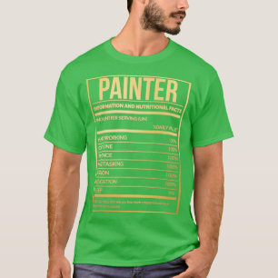 Geweldige en grappige voedingswaarde-etikettering  t-shirt