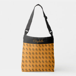 Geweldige en Schattige Silhouette Dancer Pattern Crossbody Tas