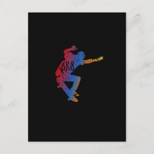 Geweldige en wollige Skateboarden en skateboarden Briefkaart