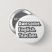 Geweldige Engels leraar Ronde Button 5,7 Cm (Voorkant /achterkant)