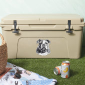 Geweldige Engelse Bulldog Sticker (Koeler)