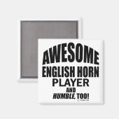 Geweldige Engelstalige Horn Player Magneet (Voorkant / Achterkant)