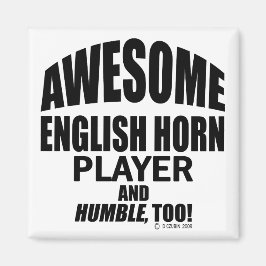 Geweldige Engelstalige Horn Player Magneet