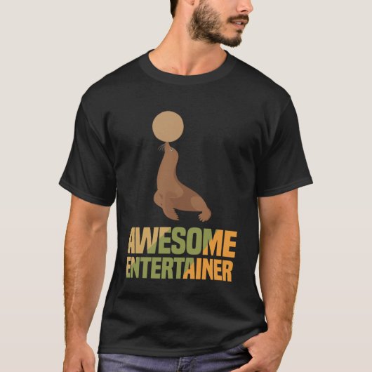 Geweldige Entertainer Zee Leeuw T-shirt (Voorkant)