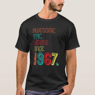 Geweldige epic Legend sinds 1967 55 jaar oud 55th T-shirt
