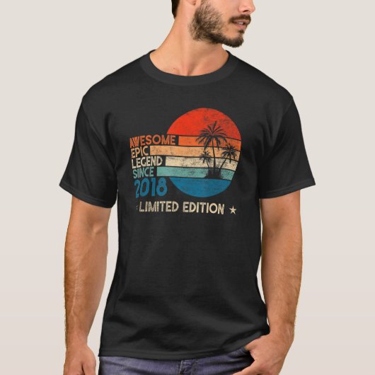 Geweldige epic Legend sinds 2018 5 Birthday T-shirt (Voorkant)