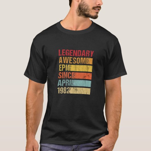 Geweldige epic sinds april 1982 T-shirt (Voorkant)