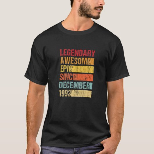  Geweldige epic sinds december 1992 T-shirt (Voorkant)