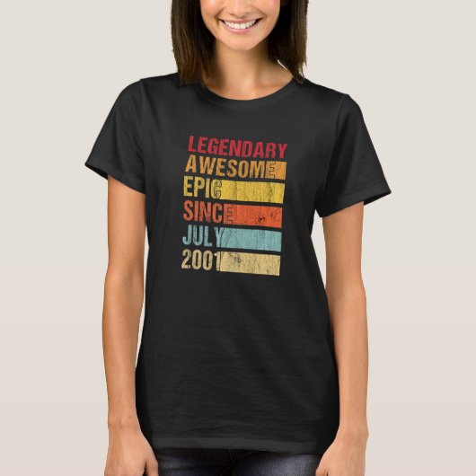 Geweldige epic sinds juli 2001 Bir T-shirt (Voorkant)