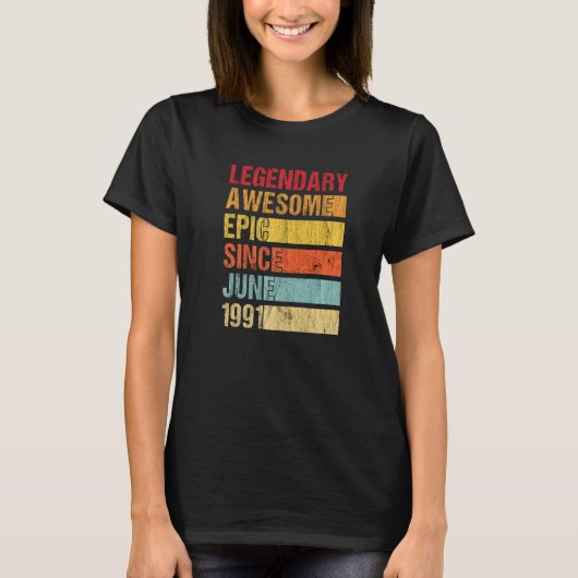  Geweldige epic sinds juni 1991 Bir T-shirt (Voorkant)