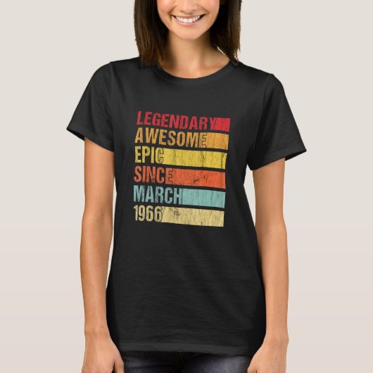 Geweldige epic sinds maart 1966 ii T-shirt (Voorkant)
