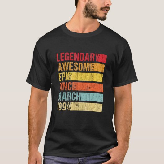Geweldige epic sinds maart 1994 ii T-shirt (Voorkant)