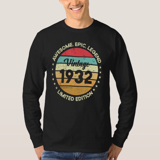 Geweldige EPIC Vintage 1932 T-shirt (Voorkant)