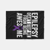 Geweldige epilepsie kan niet stoppen - Epilepsie B Fleece Deken (Voorkant (Horizontaal))