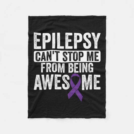 Geweldige epilepsie kan niet stoppen - Epilepsie B Fleece Deken (Voorkant)