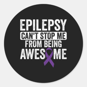 Geweldige epilepsie kan niet stoppen - Epilepsie B Ronde Sticker