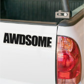 geweldige espen wit bumpersticker (Op Truck)