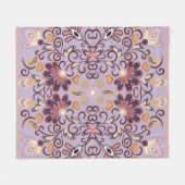 Geweldige etnische indiaanse bloemen. Mooie versie Fleece Deken (Voorkant (Horizontaal))