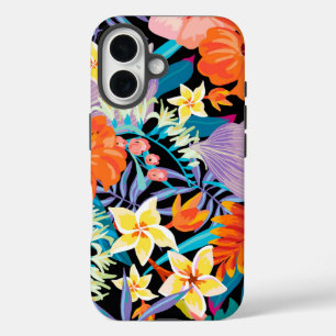 Geweldige exotische bloemen iPhone 16 hoesje