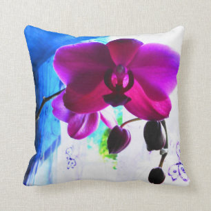 Geweldige exotische Phalaenopsis-orchidee foto Kussen