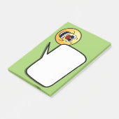 Geweldige Face Grumpey Post-it® Notes (Schuin)