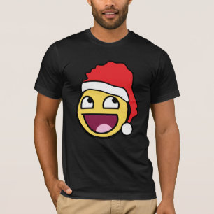 Geweldige Face Santa Dark American Apparel T-Shirt