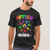 Geweldige familie van autisme Grandad Raising Awar T-shirt (Voorkant)