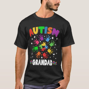 Geweldige familie van autisme Grandad Raising Awar T-shirt