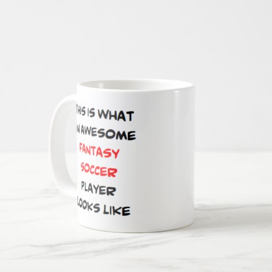 geweldige fantasievalsspeler koffiemok (Voorkant links)